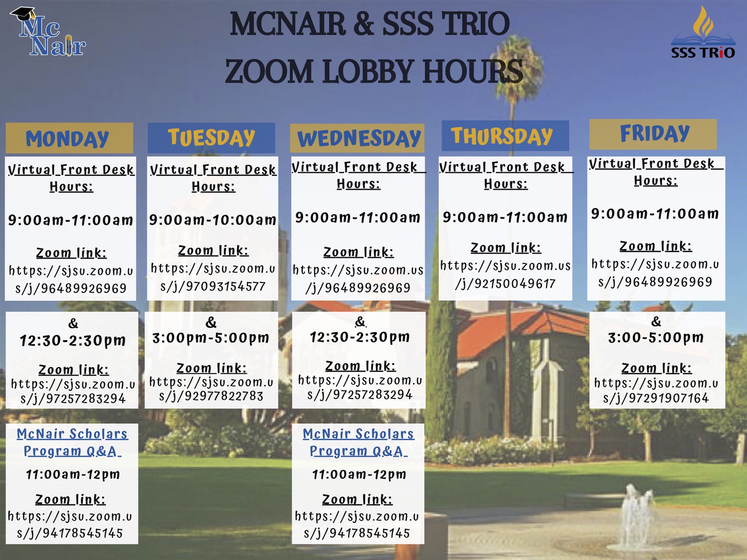 McNair Scholars Program San Jose State University